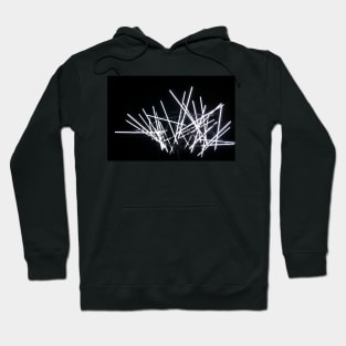 Black and white light abstract Hoodie